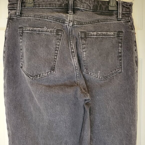 ABERCROMBIE & FITCH Black Distressed High Rise/Waist Jeans - Picture 11 of 13